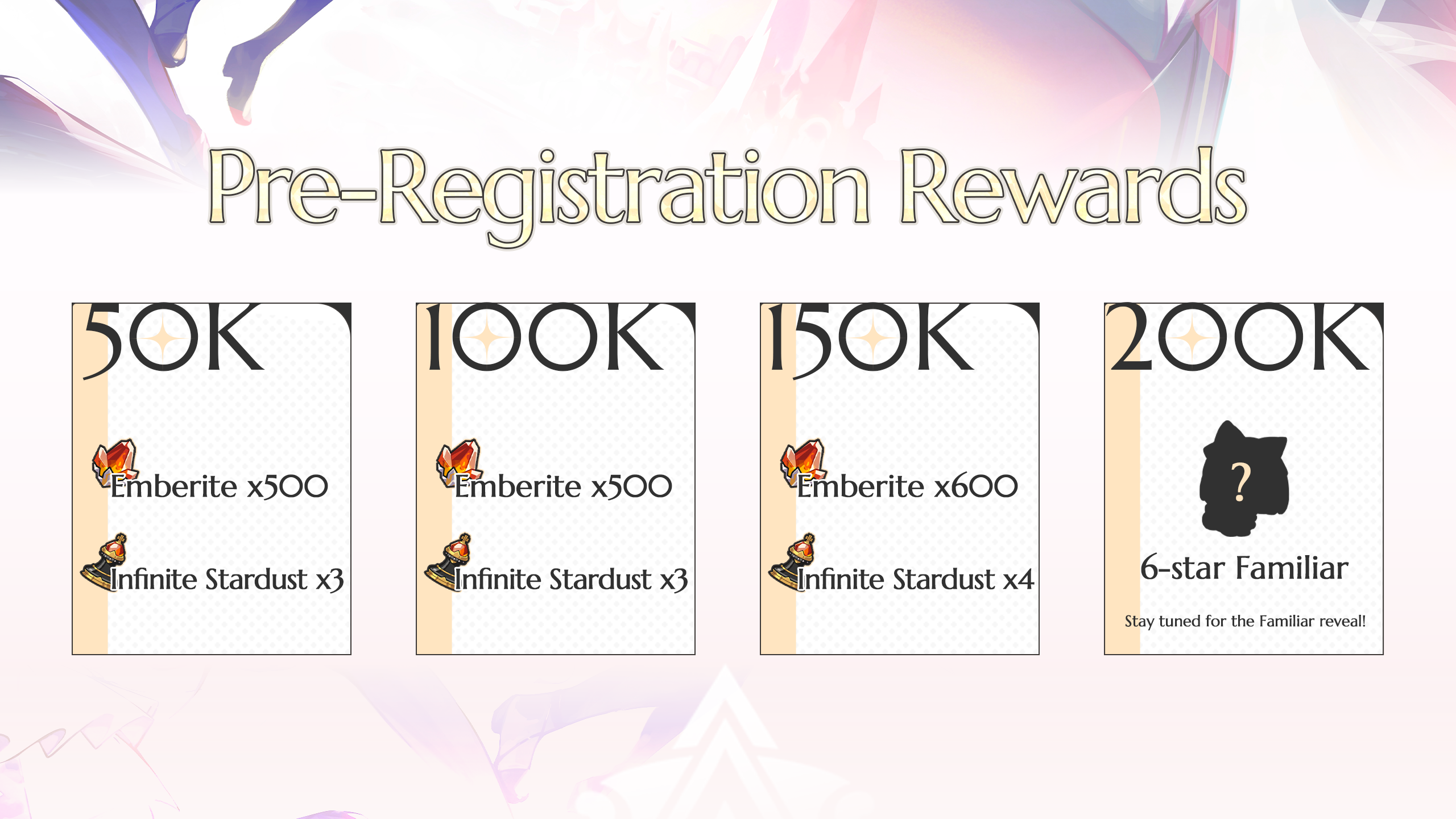 Pre-Registration Rewards